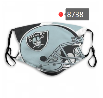 NFL 2020 Oakland Raiders #2 Dust mask with filter->nfl dust mask->Sports Accessory